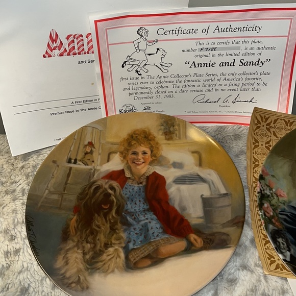 Annie Collector Plate Series 1986 by Knowles Fine China Seventh Issue - Picture 2 of 11